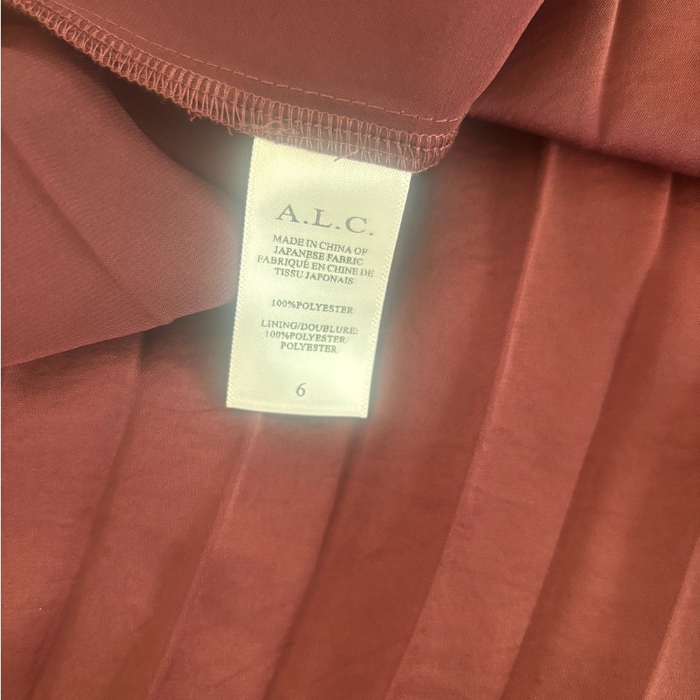 NWOT A. L. C. Pleated Halter A-Line Maxi Dress - Picture 10 of 10